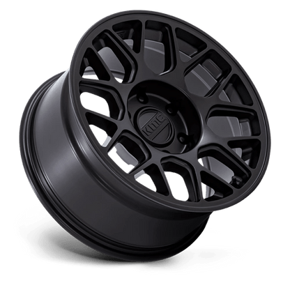 17x8.5 KMC KM730 Hatchet Matte Black Wheel 6x4.5 (-10mm)