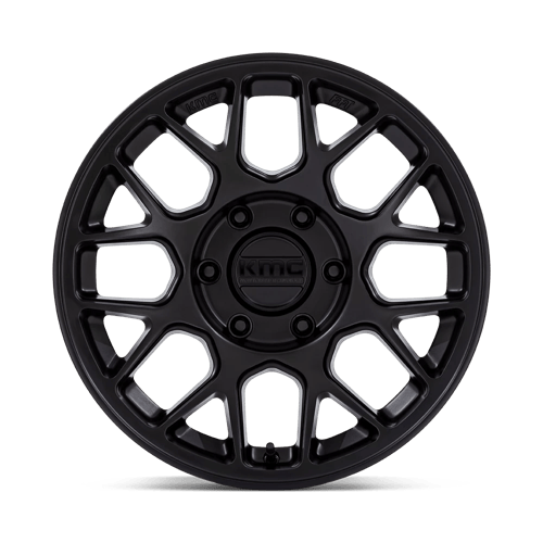 17x8.5 KMC KM730 Hatchet Matte Black Wheel 6x4.5 (-10mm)