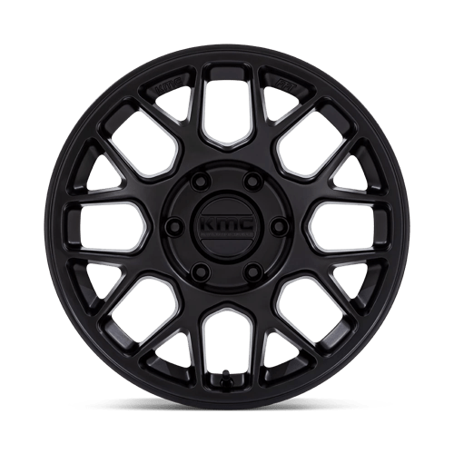 17x8.5 KMC KM730 Hatchet Matte Black Wheel 6x5.5 (-10mm)