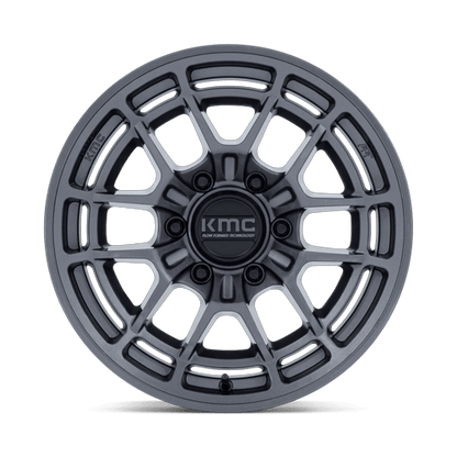 17x8.5 KMC KM732 Archer Glossy Anthracite Wheel 6x5.5 (0mm)