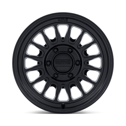 18x9 KMC KM733 Impact FFT Matte Black Wheel 8x170 (0mm)