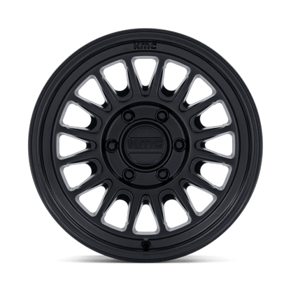 18x9 KMC KM733 Impact FFT Matte Black Wheel 8x170 (0mm)