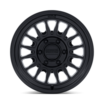 17x8.5 KMC KM733 Impact FFT Matte Black Wheel 6x5.5 (25mm)