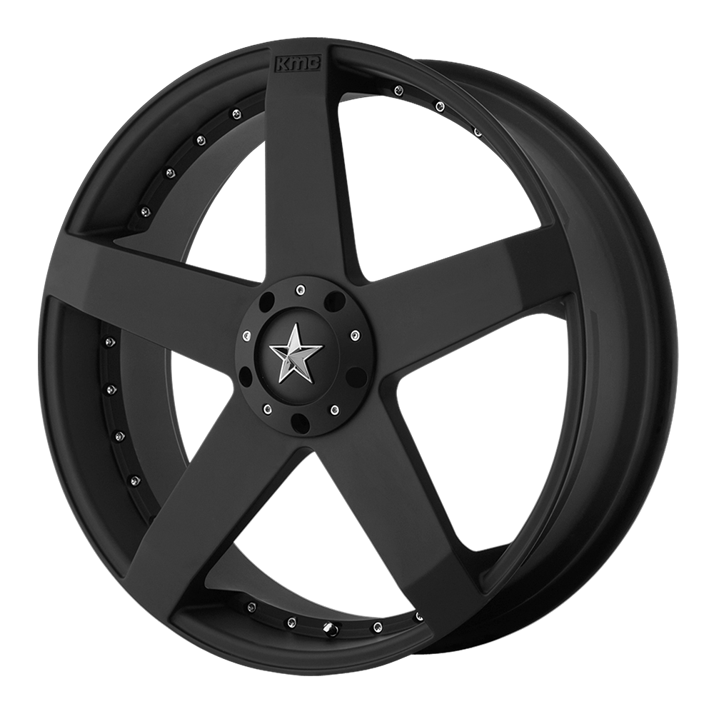 20x10 KMC KM775 ROCKSTAR CAR Matte Black Wheel 5x4.5/5x120 (35mm)