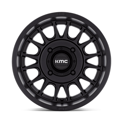15x10 KMC Powersports KS138 Impact UTV Satin Black Wheel 4x156 (0mm)