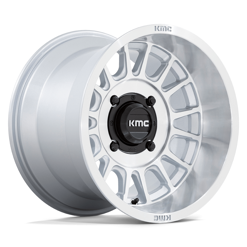 15x10 KMC Powersports KS138 Impact UTV Silver W/ Machined Face Wheel 4x137 (0mm)