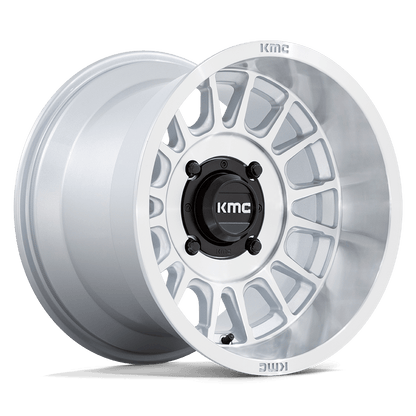 15x10 KMC Powersports KS138 Impact UTV Silver W/ Machined Face Wheel 4x137 (0mm)