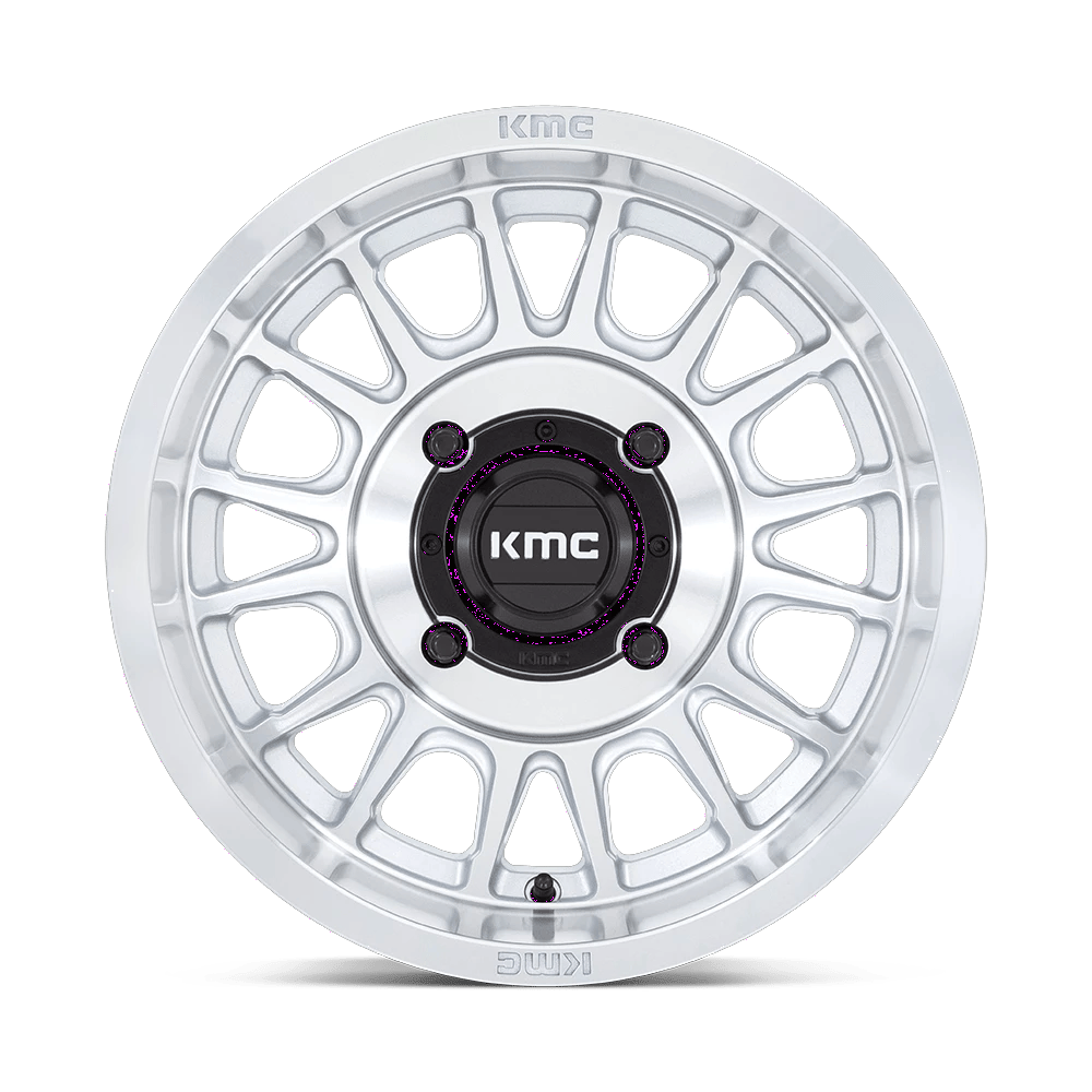 15x10 KMC Powersports KS138 Impact UTV Silver W/ Machined Face Wheel 4x156 (0mm)