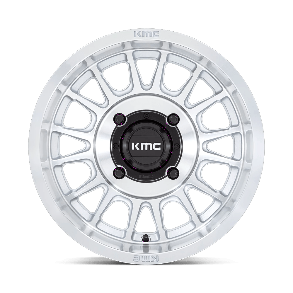 15x10 KMC Powersports KS138 Impact UTV Silver W/ Machined Face Wheel 4x137 (0mm)