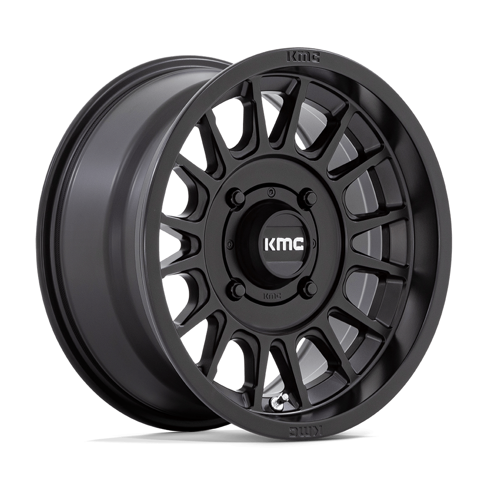 15x7 KMC Powersports KS138 Impact UTV Satin Black Wheel 4x137 (10mm)