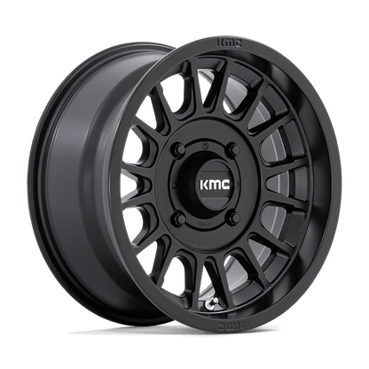 15x7 KMC Powersports KS138 Impact UTV Satin Black Wheel 4x137 (10mm)