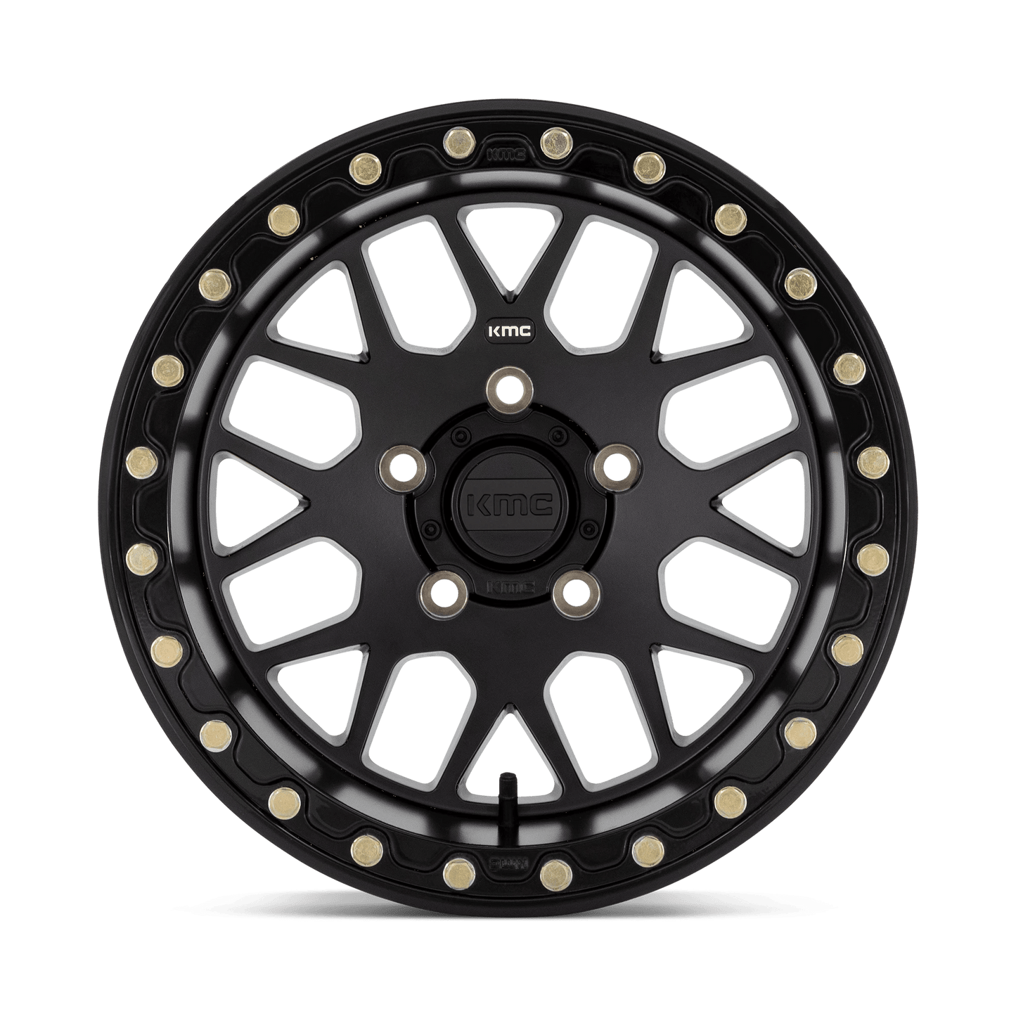 15x10 KMC Powersports KS235 Grenade UTV BEADLOCK Satin Black Wheel 5x4.5 (0mm)