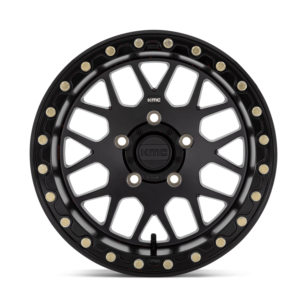 15x10 KMC Powersports KS235 Grenade UTV BEADLOCK Satin Black Wheel 5x4.5 (0mm)