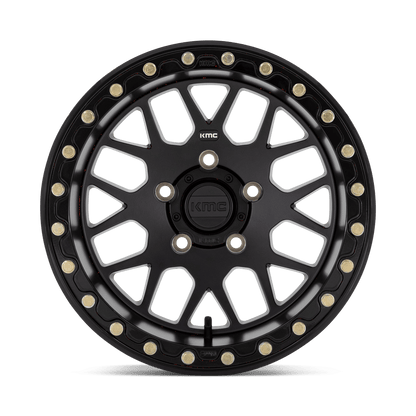 15x10 KMC Powersports KS235 Grenade UTV BEADLOCK Satin Black Wheel 5x4.5 (0mm)