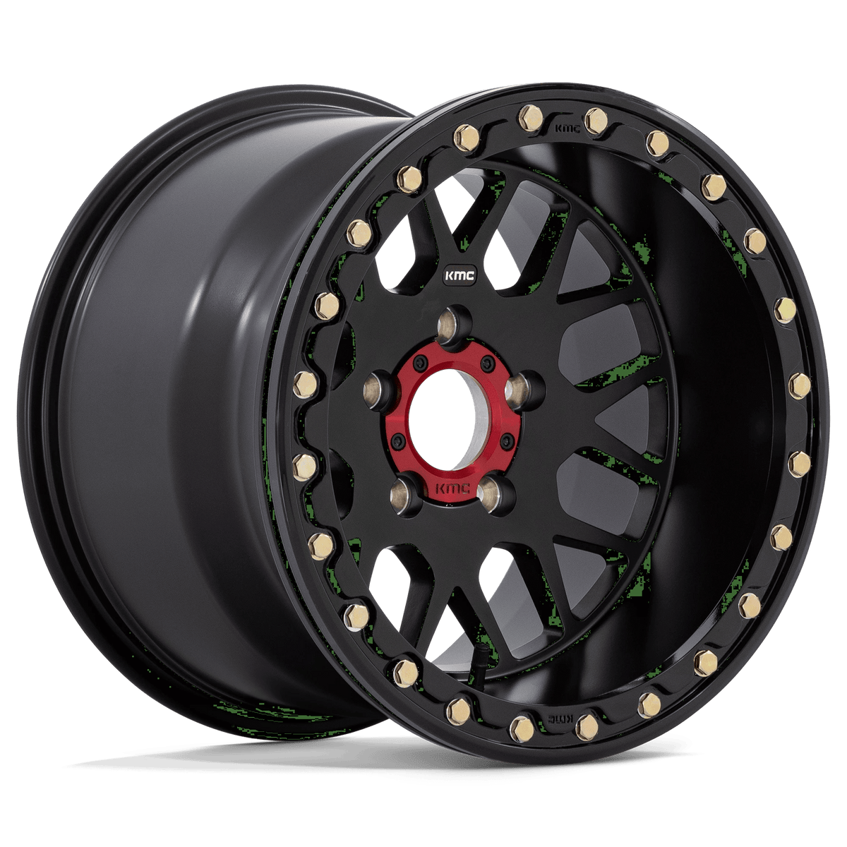 15x10 KMC Powersports KS235 Grenade UTV BEADLOCK Satin Black Wheel 5x4.5 (0mm)