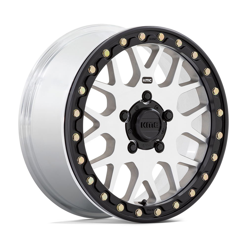 15x6 KMC Powersports KS235 Grenade BEADLOCK Machined Wheel 5x4.5 (38mm)