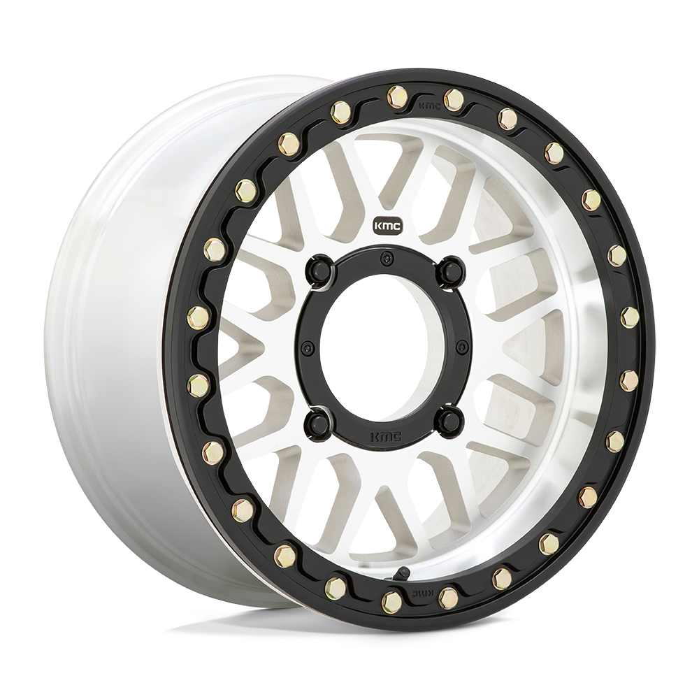 15x7 KMC Powersports KS235 Grenade BEADLOCK Machined Wheel 4x110 (10mm)
