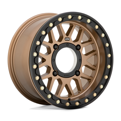 15x7 KMC UTV KS235 GRENADE BEADLOCK Satin Bronze Wheel 4x137 (10mm)