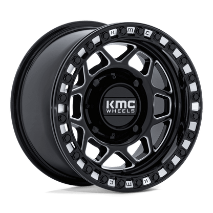 15x8 KMC Powersports KS241 Torx Black Milled UTV BEADLOCK Wheel 4x156 (0mm)