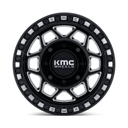 15x8 KMC Powersports KS241 Torx Black Milled UTV BEADLOCK Wheel 4x156 (0mm)