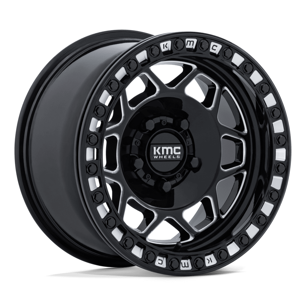 15x8 KMC Powersports KS241 Torx Black Milled UTV BEADLOCK Wheel 5x4.5 (0mm)