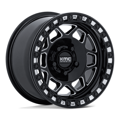 15x8 KMC Powersports KS241 Torx Black Milled UTV BEADLOCK Wheel 5x4.5 (0mm)