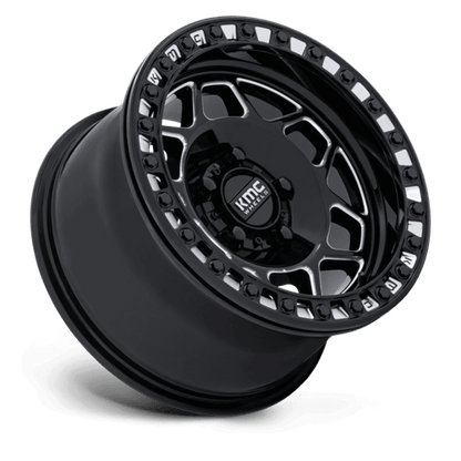 15x8 KMC Powersports KS241 Torx Black Milled UTV BEADLOCK Wheel 5x4.5 (0mm)