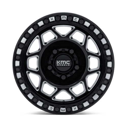 15x8 KMC Powersports KS241 Torx Black Milled UTV BEADLOCK Wheel 5x4.5 (0mm)