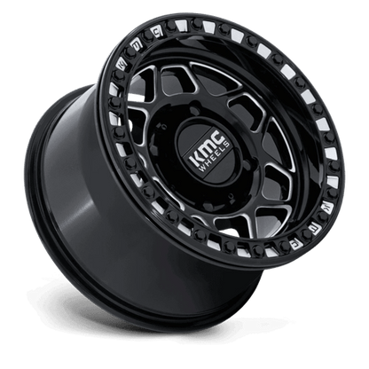 15x7 KMC Powersports KS241 Torx Black Milled UTV BEADLOCK Wheel 4x156 (38mm)