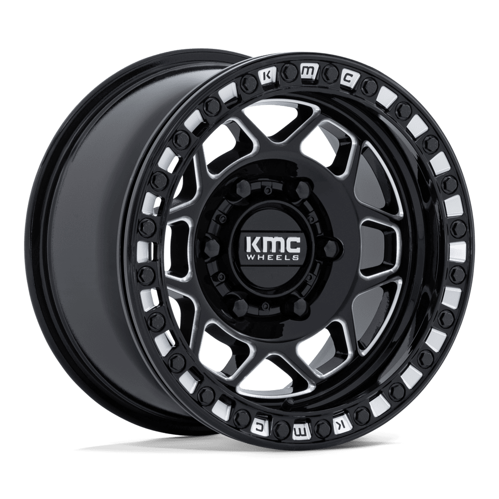 15x7 KMC Powersports KS241 Torx Black Milled UTV BEADLOCK Wheel 6x5.5 (38mm)