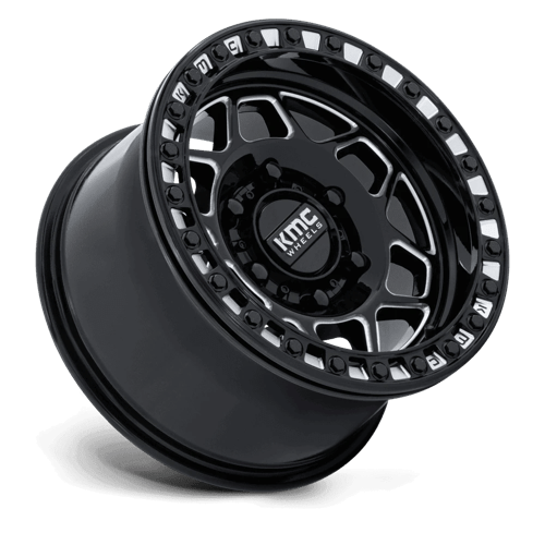 15x7 KMC Powersports KS241 Torx Black Milled UTV BEADLOCK Wheel 6x5.5 (38mm)