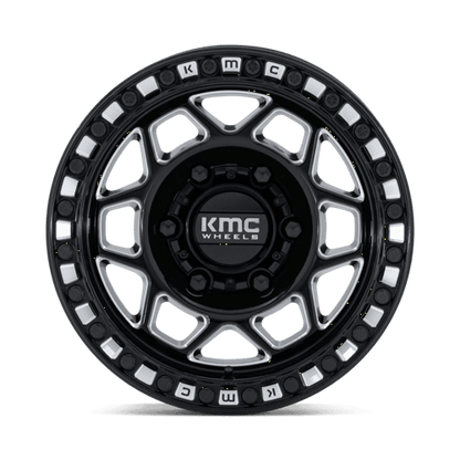 15x7 KMC Powersports KS241 Torx Black Milled UTV BEADLOCK Wheel 6x5.5 (38mm)