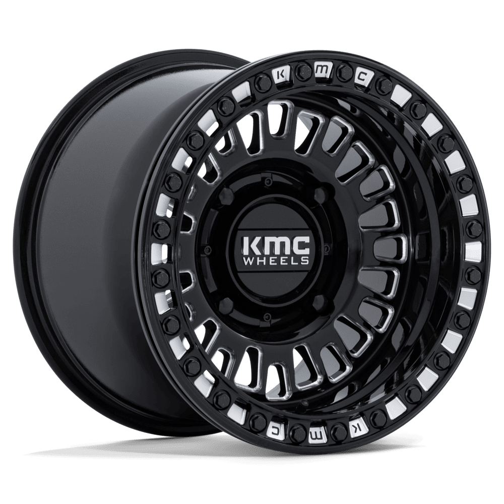 15x8 KMC Powersports KS242 Aztec Black Milled UTV BEADLOCK Wheel 4x156 (0mm)