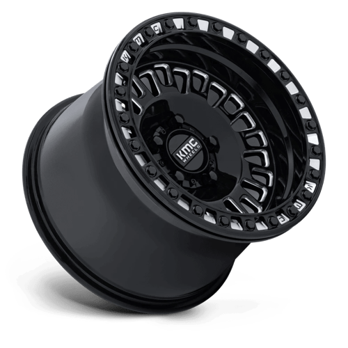 15x8 KMC Powersports KS242 Aztec Black Milled UTV BEADLOCK Wheel 5x4.5 (0mm)
