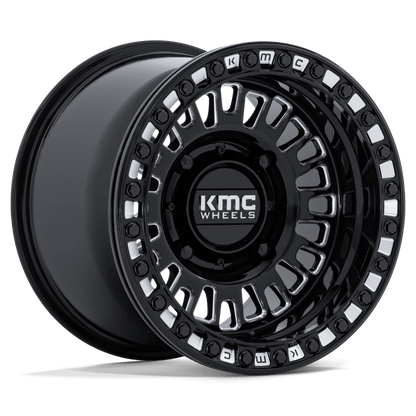 15x7 KMC Powersports KS242 Aztec Black Milled UTV BEADLOCK Wheel 4x137 (38mm)