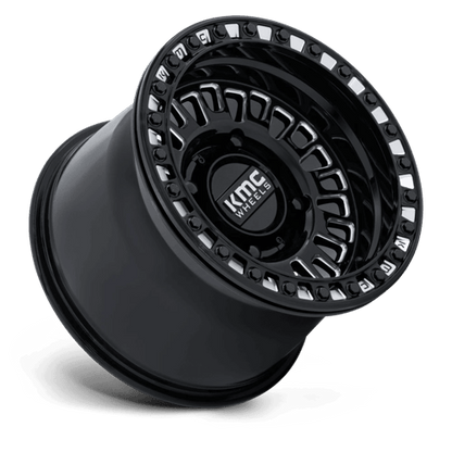 15x7 KMC Powersports KS242 Aztec Black Milled UTV BEADLOCK Wheel 4x137 (38mm)