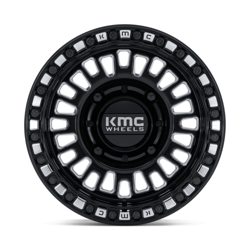 15x7 KMC Powersports KS242 Aztec Black Milled UTV BEADLOCK Wheel 4x137 (38mm)