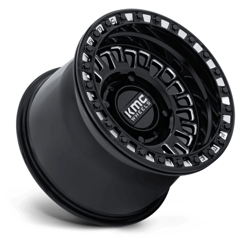 15x10 KMC Powersports KS242 Aztec Black Milled UTV BEADLOCK Wheel 4x137 (0mm)