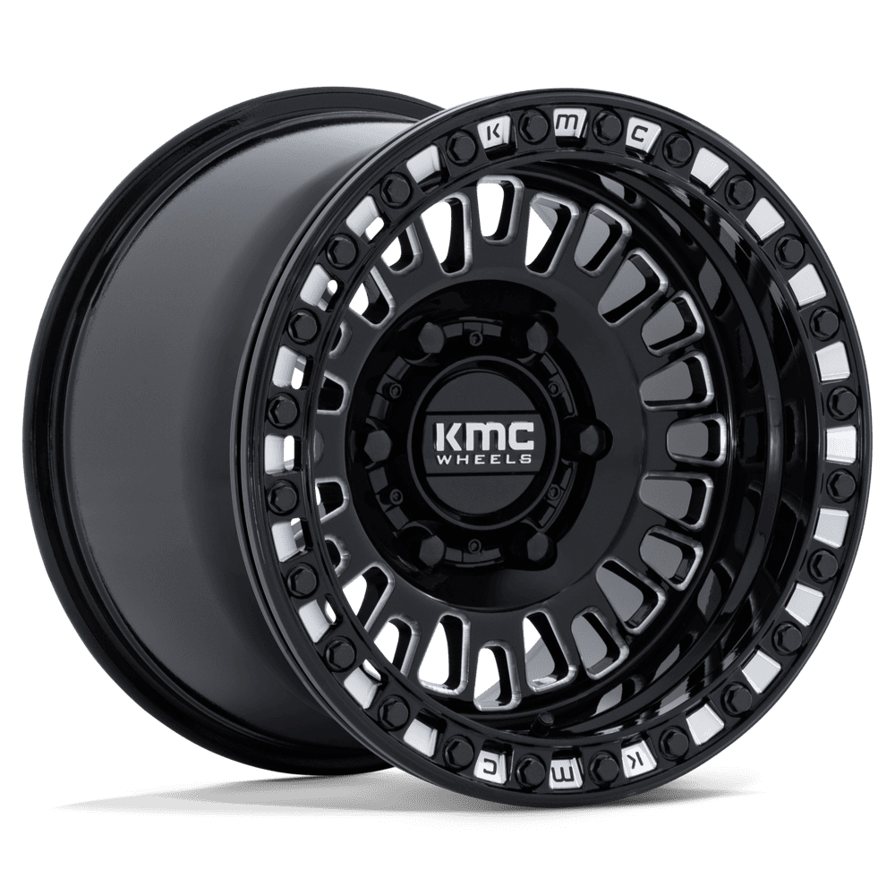 15x8 KMC Powersports KS242 Aztec Black Milled UTV BEADLOCK Wheel 6x5.5 (0mm)