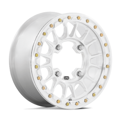 15x6 KMC Powersports KS436 Impact Raw Mach FORGED BEADLOCK Wheel 6x5.5 (50mm)