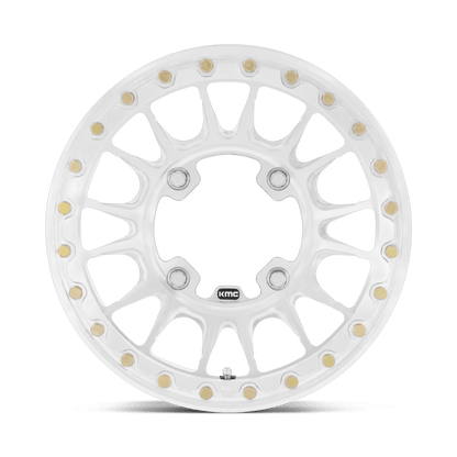 15x6 KMC Powersports KS436 Impact Raw Mach FORGED BEADLOCK Wheel 6x5.5 (50mm)