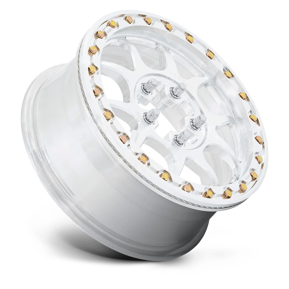 15x6 KMC Powersports KS437 Toro Raw Machined FORGED BEADLOCK Wheel 5x4.5 (50mm)
