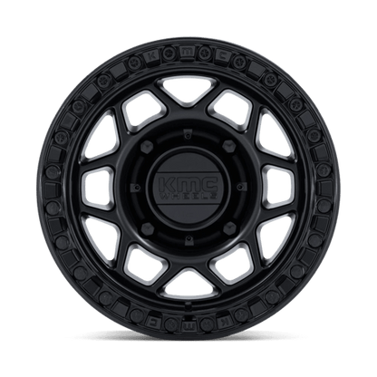 15x7 KMC KS241 Torx Matte Black Gloss Black Ring UTV BEADLOCK Wheel 6x5.5 (38mm)