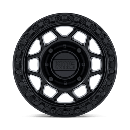 15x8 KMC KS241 Torx Matte Black Gloss Black Ring UTV BEADLOCK Wheel 4x137 (0mm)