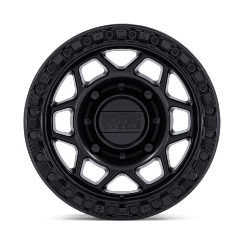15x7 KMC KS241 Torx Matte Black Gloss Black Ring UTV BEADLOCK Wheel 6x5.5 (38mm)