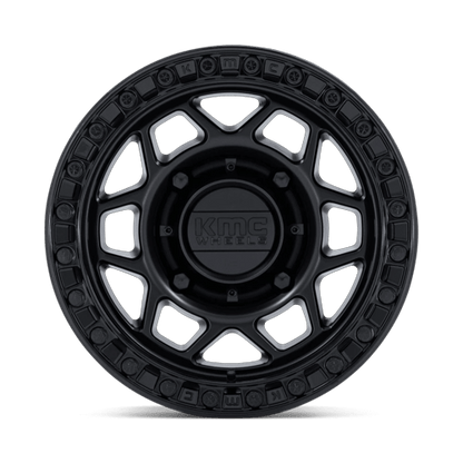 15x7 KMC KS241 Torx Matte Black Gloss Black Ring UTV BEADLOCK Wheel 6x5.5 (38mm)