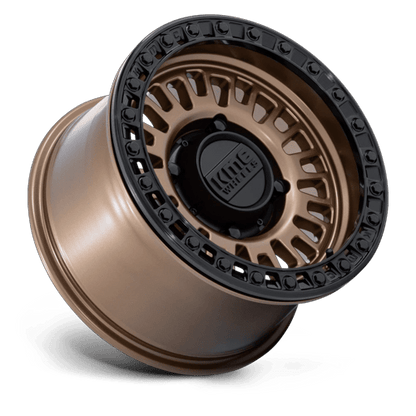 15x7 KMC KS242 Aztec Matte Bronze Matte Black UTV BEADLOCK Wheel 6x5.5 (38mm)