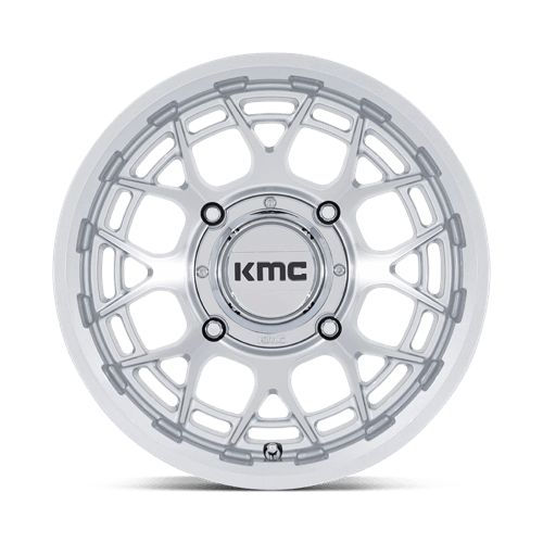 15x7 KMC Powersports KS139 Technic UTV Gloss Silver Machined Wheel 4x156 (38mm)