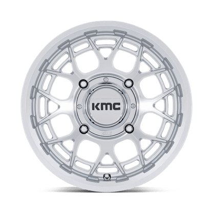 15x7 KMC Powersports KS139 Technic UTV Gloss Silver Machined Wheel 4x156 (38mm)