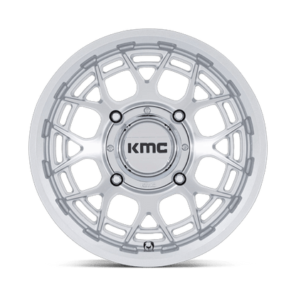 15x7 KMC Powersports KS139 Technic UTV Gloss Silver Machined Wheel 4x156 (38mm)